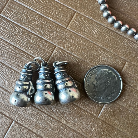 James Avery retired 3D snowman charm! 925 - Picture 4 of 4